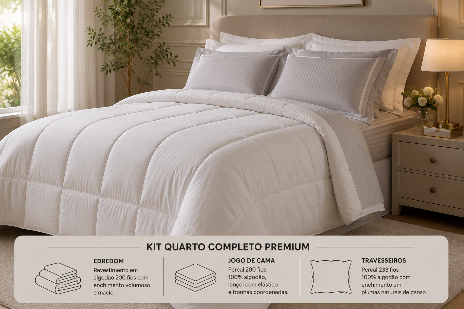 Kit Quarto Completo Premium